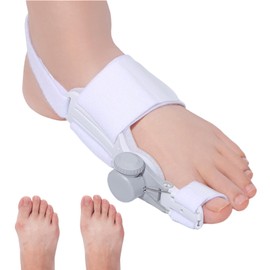 Big Toe Straightener | Adjustable Knob Corrector Splint | Hallux Correction, Toe Wraps, Toe Brace for Left or Right Feet for Women Men