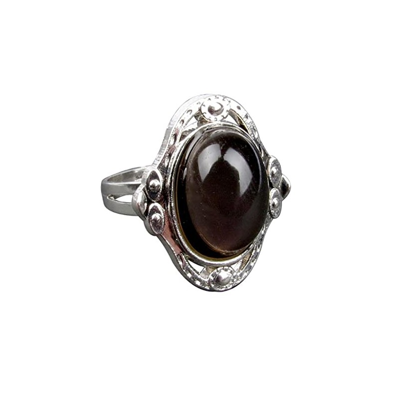 Prettyia Conjunto De Anillo De Collar De Piedras Preciosas Ovaladas,