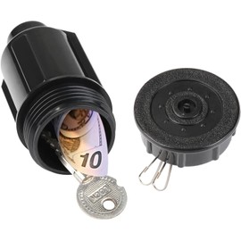 Black Realistic Yard Safe Sprinkler Head Key Holder For Hiding Your Valuables And Weather Resistant Corrosion-Resistant Kid Girl Boys Present Sprinkler Head Safes and Safe Accessories Diversion Safes