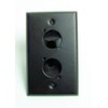 ProCraft Black Stainless Steel Pre-Punched Wall Plate 2"D XLR's