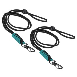 PATIKIL 44cm Neck Lanyard with Hook, 2 Pcs Adjustable Long Neck Strap Lanyard Badge Lanyard for ID Badges Holder Keys USB Keychain USB Office, Green