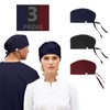 RVFRGRD 3 Piezas Gorros Quirurgicos Ajustable, Gorro Quirúrgico de Trabajo