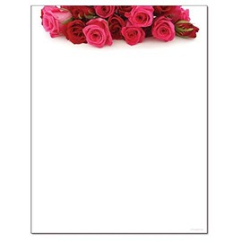 The Image Shop Rose Bouquet Letterhead - 100 Sheets/Pack - 1 Pack
