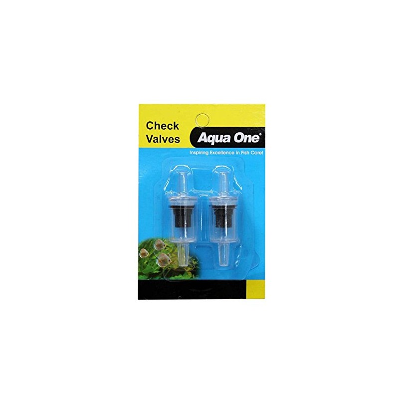 Aqua One Airline Check Valve/Non-Return Valve (2pk) for Aquarium Air
