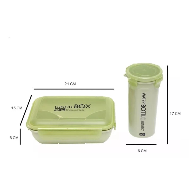 Kai Xin Lunch Box Lonchera Toper Contenedor Comida Con Vaso