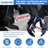 Outboard Transom Saver Trailering Support and Steer Stops, Wedge Outboard