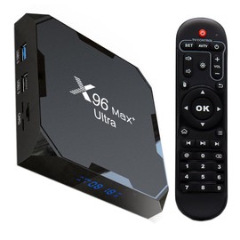 X96 Max+X4 Amlogic S905X4 Smart TV Box Android 11.0 4G RAM 64G ROM Media Player Dual WiFi 2.4GHz/5GHz BT4.1 8K 100M Smart TV Box