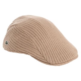Lacoste lwh1284 Men's Women's RIB KNIT Hunting Hat, beige