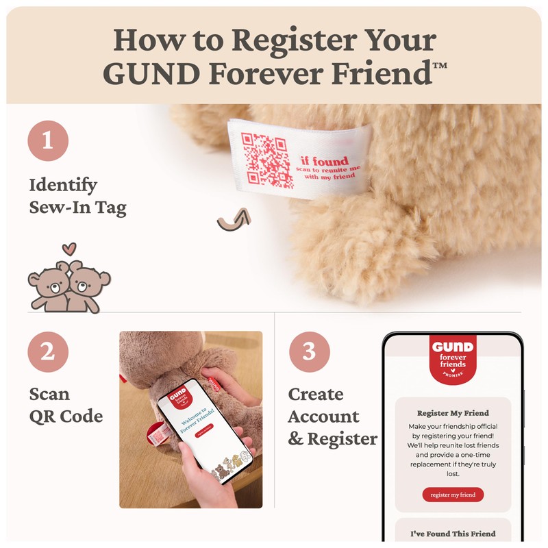 GUND Forever Friends: Philbin Classic Teddy Bear, Premium Stuffed Animal