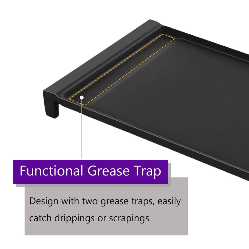 CHILIPILI WB31X24738 Griddle Replacement Parts for GE Gas Stove, Cast