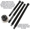 OEMTOOLS 37306 Long-Reach Harmonic Balancer/Pulley Installer Kit, Extra Long Forcing