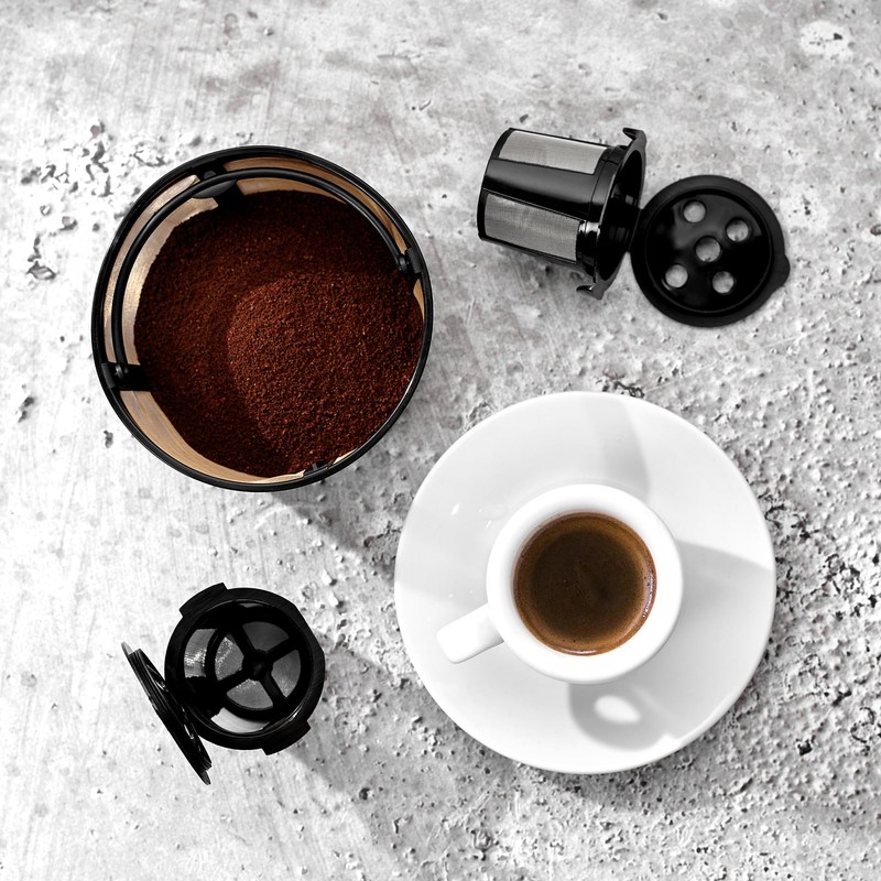 2 Reusable K Cups and Basket Coffee Filter for Keurig