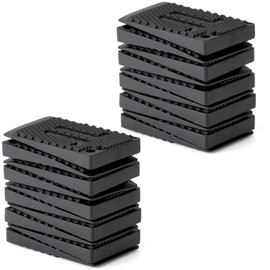 20 Pcs Plastic Wedges, Levelling Feet Shims, Furniture Wedges Levellers, Non-Slip Flexible Packers and Shims, Levelers Pads Rubber Feet for Furniture, Cabinets, Table Feet, Chairs