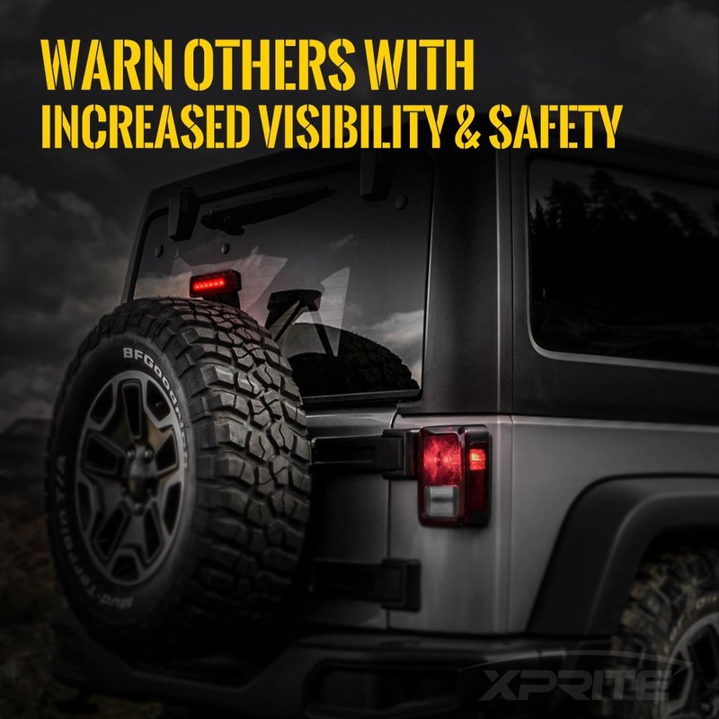 Xprite LED Third Brake Lights w/ Smoke Lens High Mount