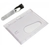 Customcard ltd® - Clear Landscape 1 Clip ID Card Holder