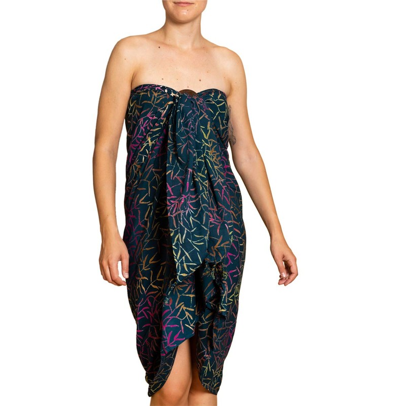 PANASIAM Sarong B025 Petrol bamboo, L