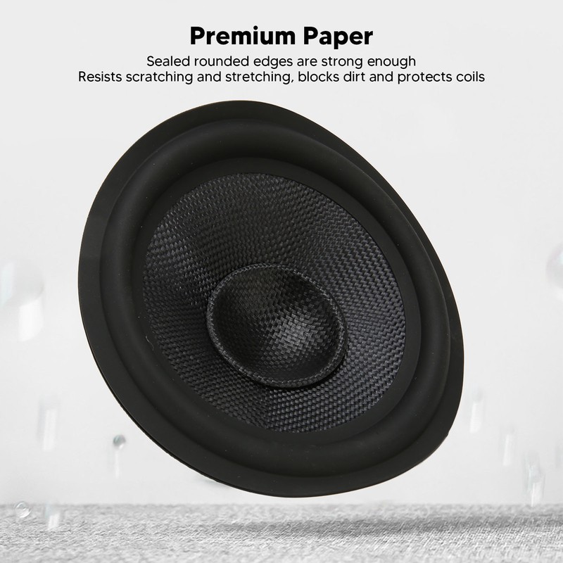 Speaker Cone Drum Paper 1 Inch Inner Diameter Rubber Surround