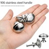 20 Pieces 30mm Cabinet Knobs, Round Mushroom Drawer Knobs Handles