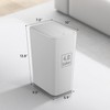 TIPGO Bathroom Trash Can with Lid, 4 Gallon / 15