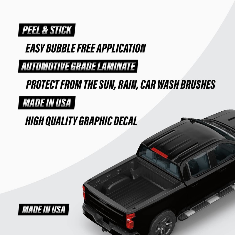 Z71 4x4 Black Decals - F - 1500 2500 HD