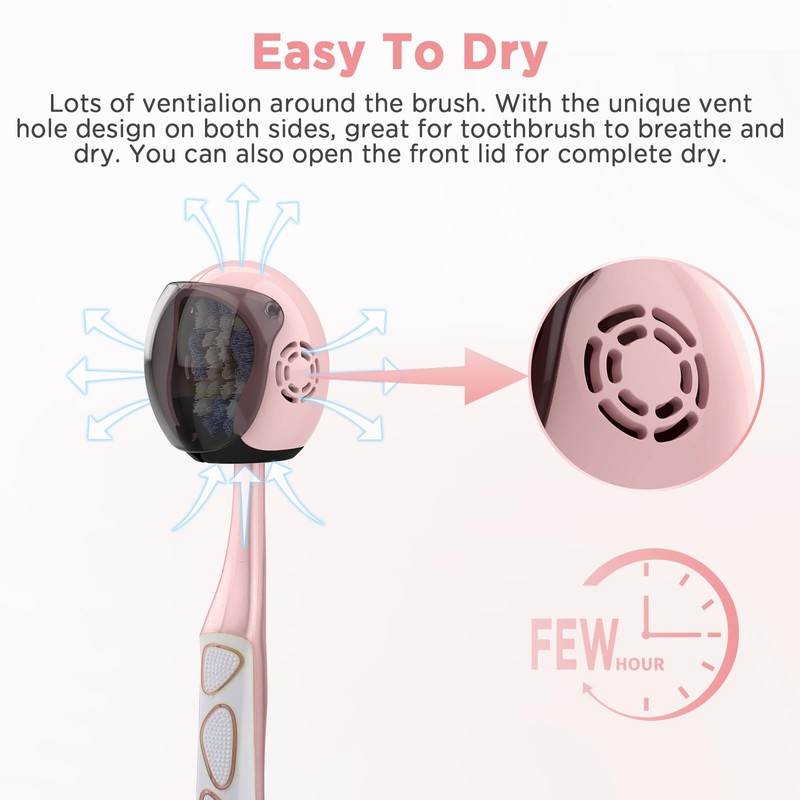 Frekare Helmet Toothbrush Covers Caps, Toothbrush Head Protector for Household