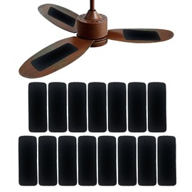 Hlimior 15 Pcs Upgraded Ceiling Fan Filter-100% Activated Coconut Shell Carbon, Ceiling Fan Blade Filter, Air Filter, Universal Unscented Easy Stick Ceiling Fan Air Filter for Home(15 PACK) (15)