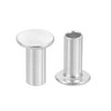 QUARKZMAN Pack of 50 Half Hollow Rivets, 5 mm x