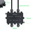 dstfuy Junction Box,ABS Waterproof IP68 Electrical Boxes.with 24A Barrier Terminals