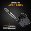 Galvanox Flat-end Bit Driver Extender and Hex Adapter Designed for