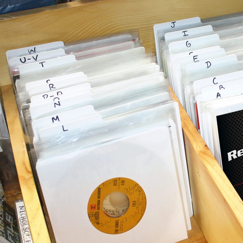 BCW 45 RPM Record Dividers | White | Write-On Index