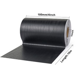 BOMEI PACK White Grain Repair Tape 4inch X 33ft,Self Adhesive Repair Patch for Furniture, Floors, Cabinets, Windows, Doors, RV, Home Decor and DIY Projects,1 Roll (Black)