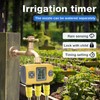Ausla Sprinkler -Timer, 3 Outlet Garden Schlauch -Timer mit Regenverzögerung