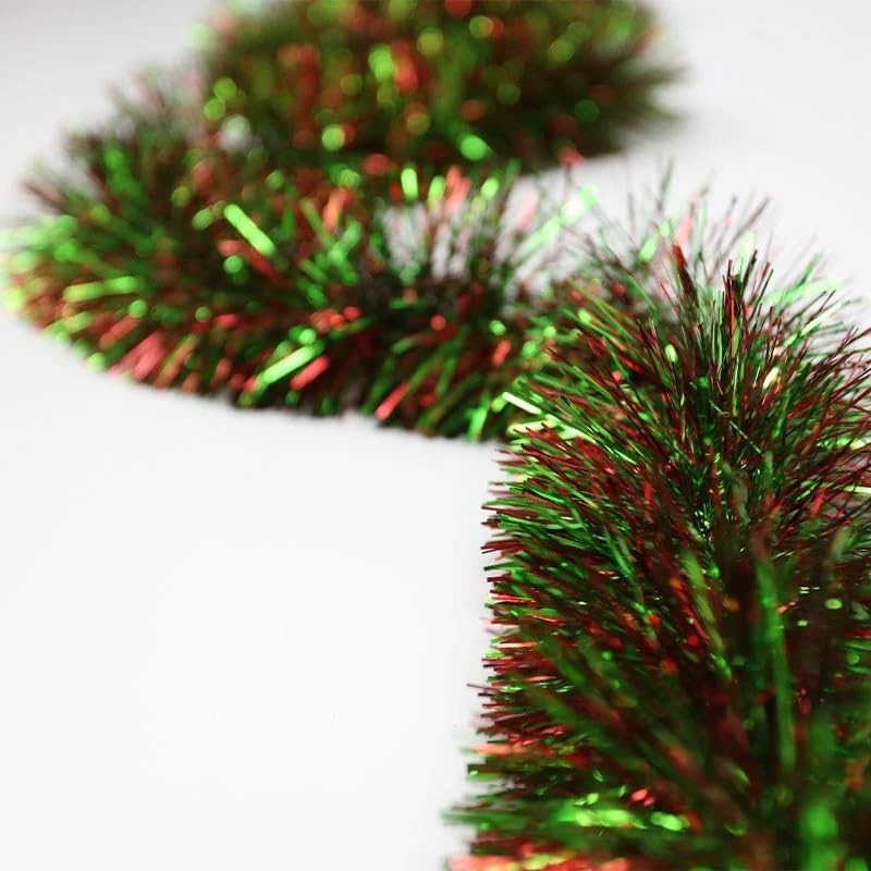 EliteKoopers 1.8m Tinsel Chunky Garland for Christmas Tree Wall Hanging