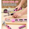DIFFLIFE Tool Set Pink-131 Piece - General Household Hand Tool