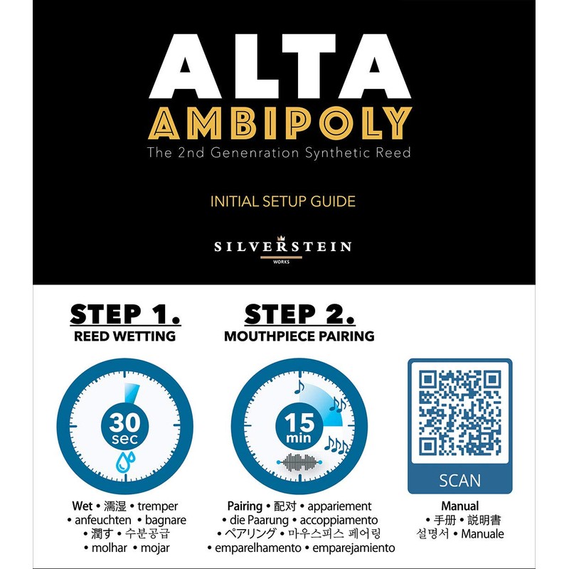 ALTA AMBIPOLY Eb Clarinet Reed - 2.5+