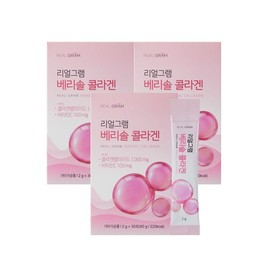 Realgram [eTV] Real Gram 1,000mg 2g / [eTV] 리얼그램 1,000mg 함유 2g x 30포 (60g) 3박스[36124453] 베리솔 콜라겐 3박스