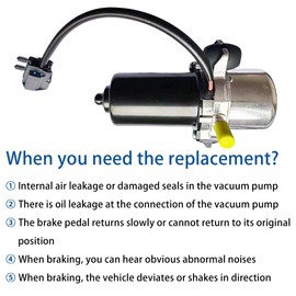 FIQAPJ Electric Brake Booster Vacuum Pump for EEP GRAND CHEROKEE 3.0L 3.6L 2016-2019, Dodge Durango 2016-2019,Replaces# 4581954AB, 4581954AA, UP32