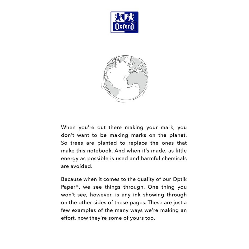 Oxford Black n' Red B5 Case Bound Notebook