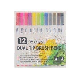 Rnigra coloring markers, Dual Tip Art Markers Pens for Kids Adult Coloring Books Artist Fine and Brush Tip Colored Pens Water-color Pens for Journaling Note Taking Writing Planning Art Project