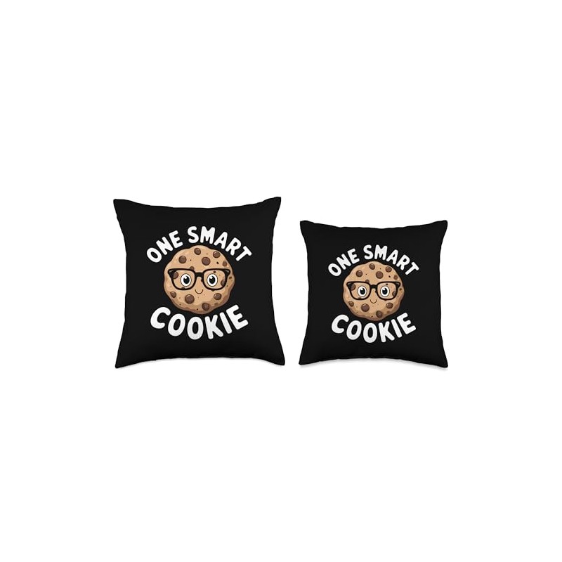 One Smart Cookie Funny Chocolate Chip Cookie Throw Pillow