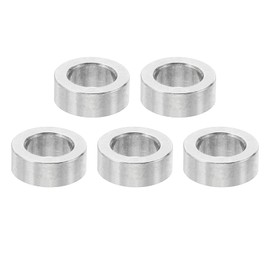 PATIKIL M6 Stainless Steel Spacers, 5 Pcs Metal Spacer Stainless Steel 6.2mm ID x 10mm OD x 6mm L Spacer Screw Standoff Round for 1/4" or M6 Screw Bolts