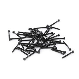 Hex Socket Screw Set, Akozon M3 Black Head Screw Set, 12.9 Degrees, Alloy Carbon Steel, 4-50 mm (M3 x 30 mm, Partially Threaded, 50 Pieces)