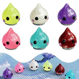 JZSMY 6Pcs Diamond Painting Magnet Cover Holder, Cute Water Drop Shape Diamond Painting Magnetic Cover, Diamond Art Accessories, Minder for DIY Cross Stitch Coloured Art Craft Accessories Tools