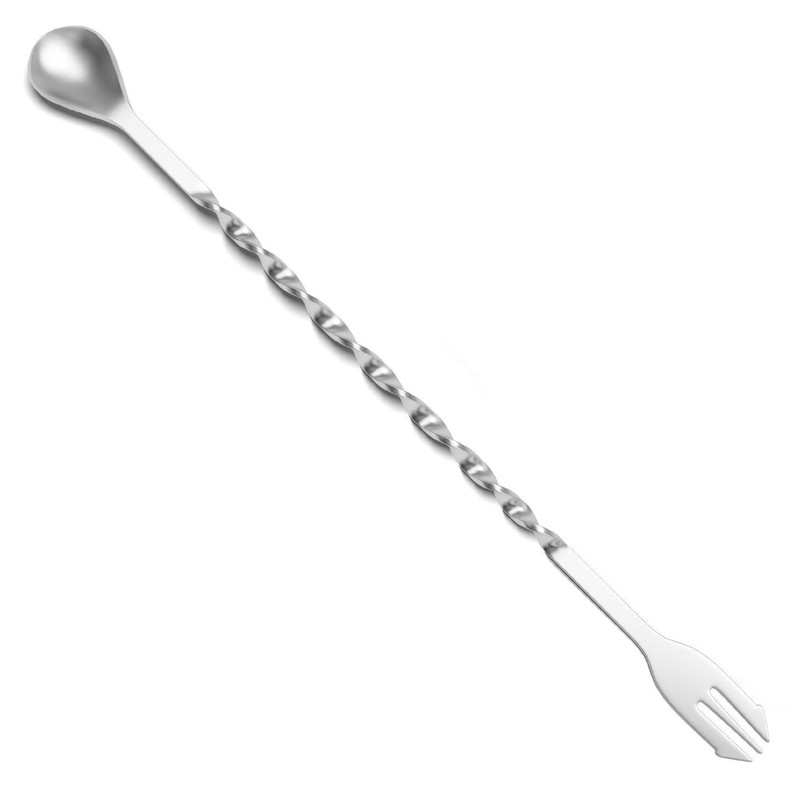 Prettyui - Stainless Steel Cocktail Muddler, Mixing Spoon, Jigger Set,