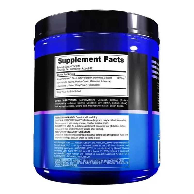 Gaspari Nutrition Aminoácidos Gaspari Nutrition Amino Max 8000 325 Tabletas