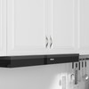 FURNIWARE Pack of 10 Brushed Nickel Kitchen Handles, D-Shape Drawer