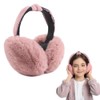 Riisoyu Winter Ear Warmers Plush, Winter Earmuffs Foldable Girls Ear
