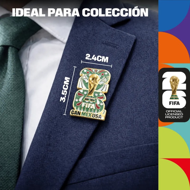 Pin Emblema 2d México Copa Mundial De La Fifa 2026