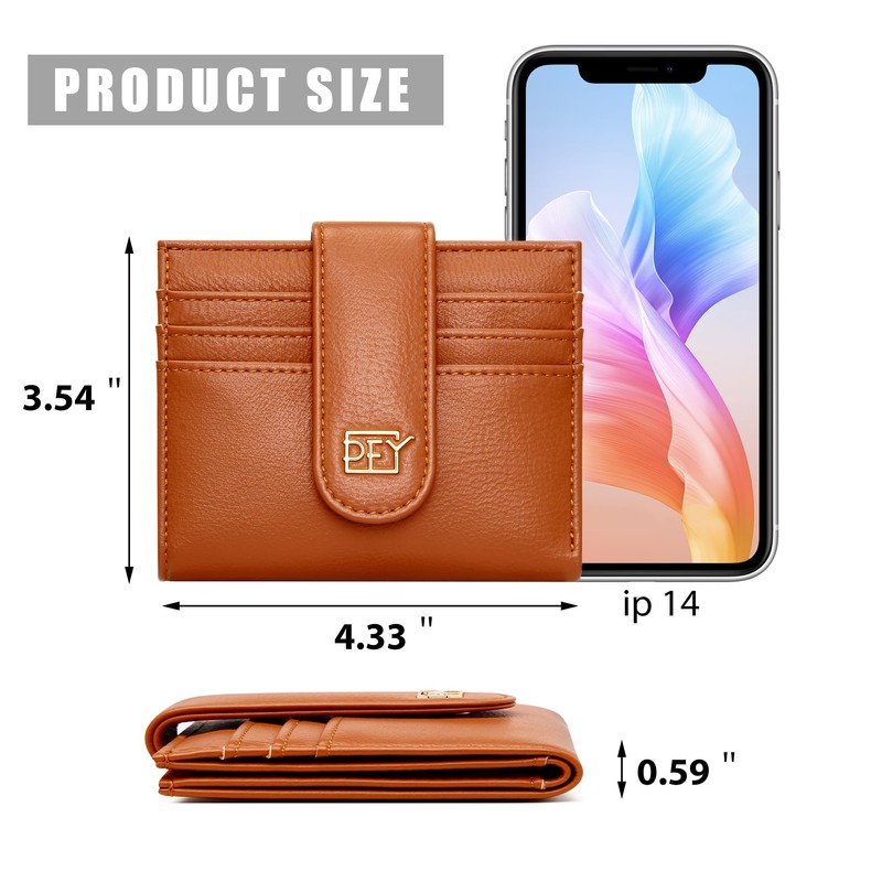 Badiya Small Wallets for Women Bifold Multi Card Case Wallet