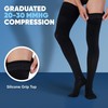 Plus Size Thigh Hi Compression Socks for Men 20-30mmHg with